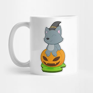 Cat Halloween Witch Mug
